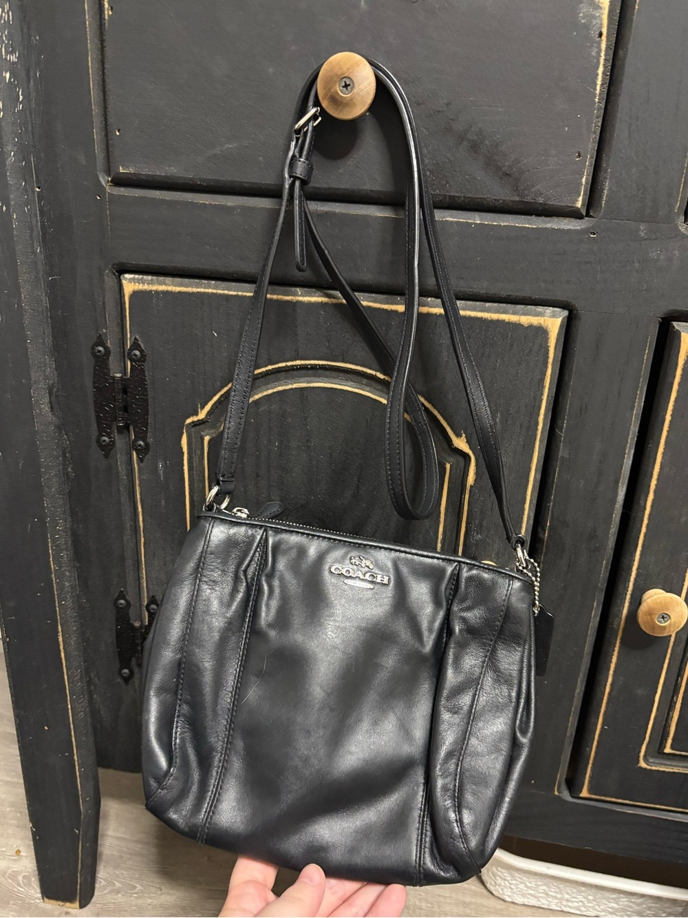 Coach Colette Adjustable Black Crossbody
